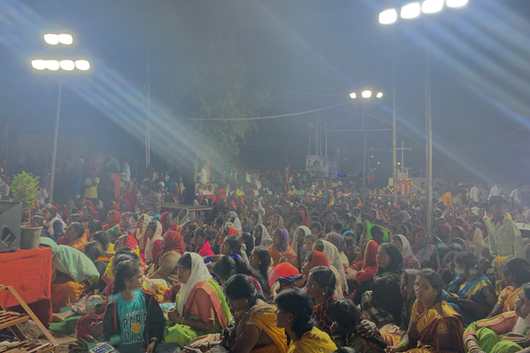 Thousands gathered at the three days prayer meeting held at Bidar, Karnataka by Grace Ministry on 26th, 27th and 28th of November, 2021 on the grounds of St Paul's Church. 